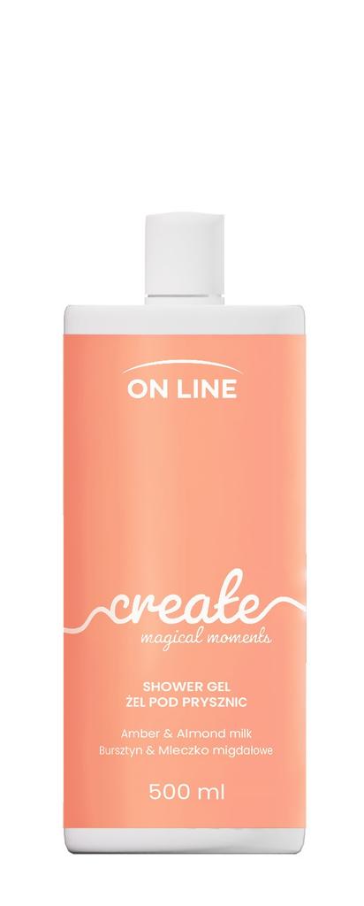 On Line Emocje Żel Pod Prysznic Create - Bursztyn I Mleczko Migdałowe 500 Ml