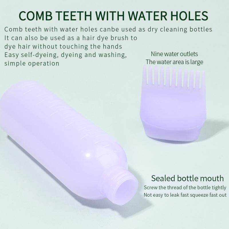 Root Comb Applicator Bottle Brush with Graduated Scale for Hair Dye