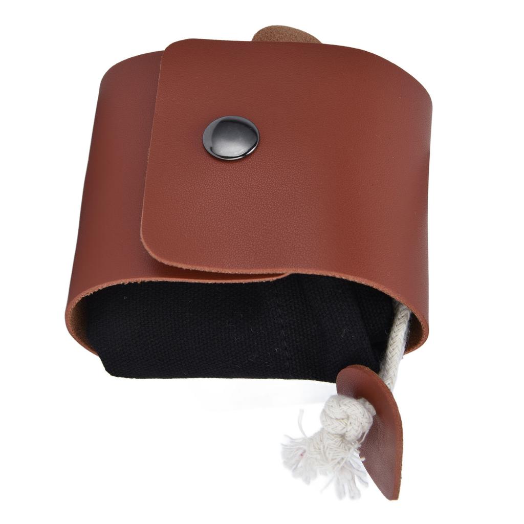 Foraging Pouch PU Leather   Fruit Picking Storage Bag Waist Hanging Tool Bag for Outdoor Camping