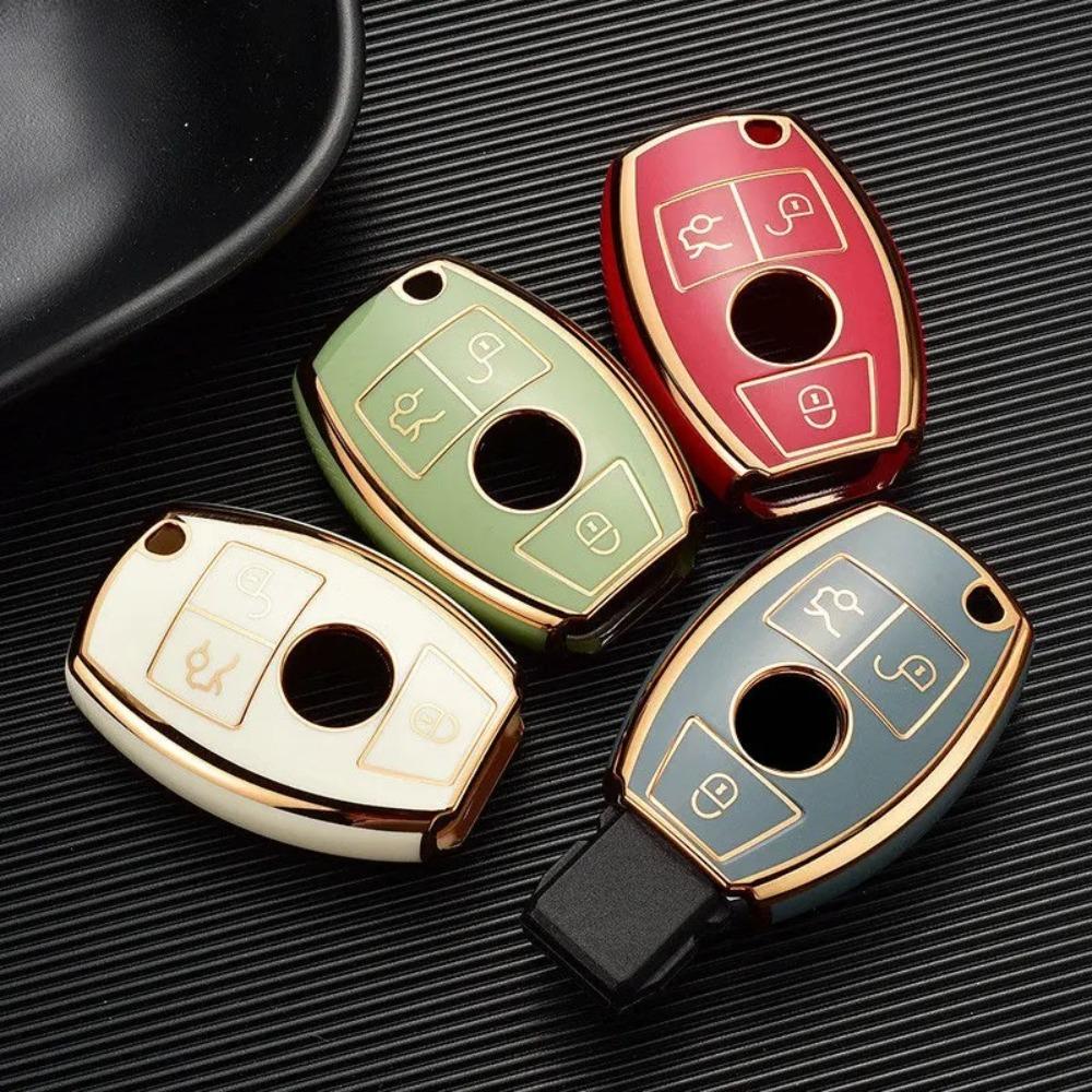 For Mercedes Benz W205 W213 W204 W176 W212 W177 GLC CLA AMG A B C E S G Class TPU Car Samrt Key Fob Case Cover Accessories