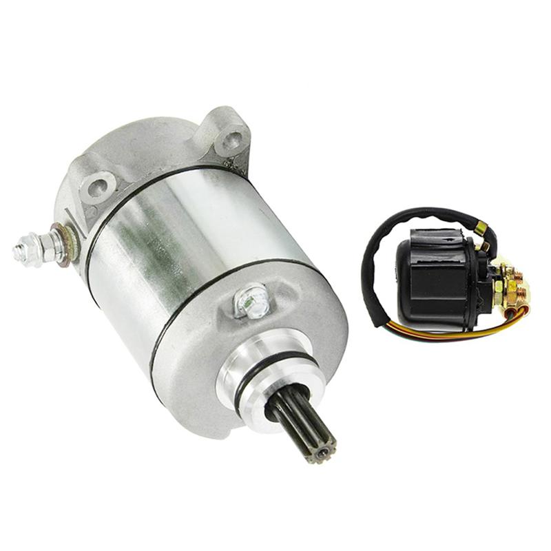 31200-HM8-003 Starter Motor With Starter Relay Fit For Honda Sportrax TRX250X TRX250EX Recon 250 2009- 31200-HM8-A41