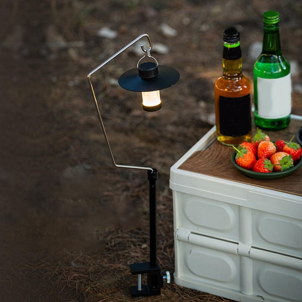IGT Table Lantern Stand Aluminum Alloy Portable Lamp Bracket Multifunctional Desktop Light Stand for Picnic Hiking Fishing