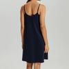 Hanro Cotton Silk Spaghetti Dress Deep Navy 74813 