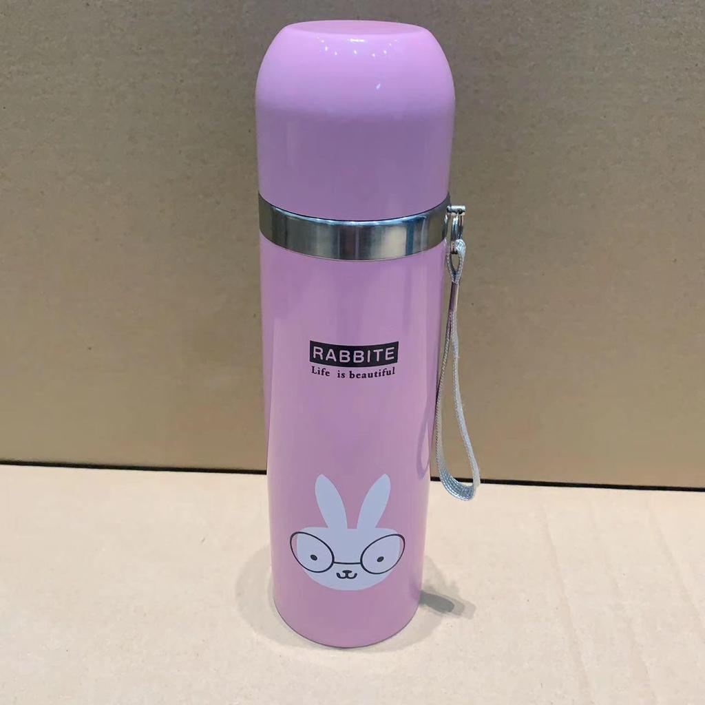 Dwuarurowy kubek sportowy na wodę ze stali nierdzewnej 304, izolowany próżniowo, z zakrętką typu bullet, personalizowany