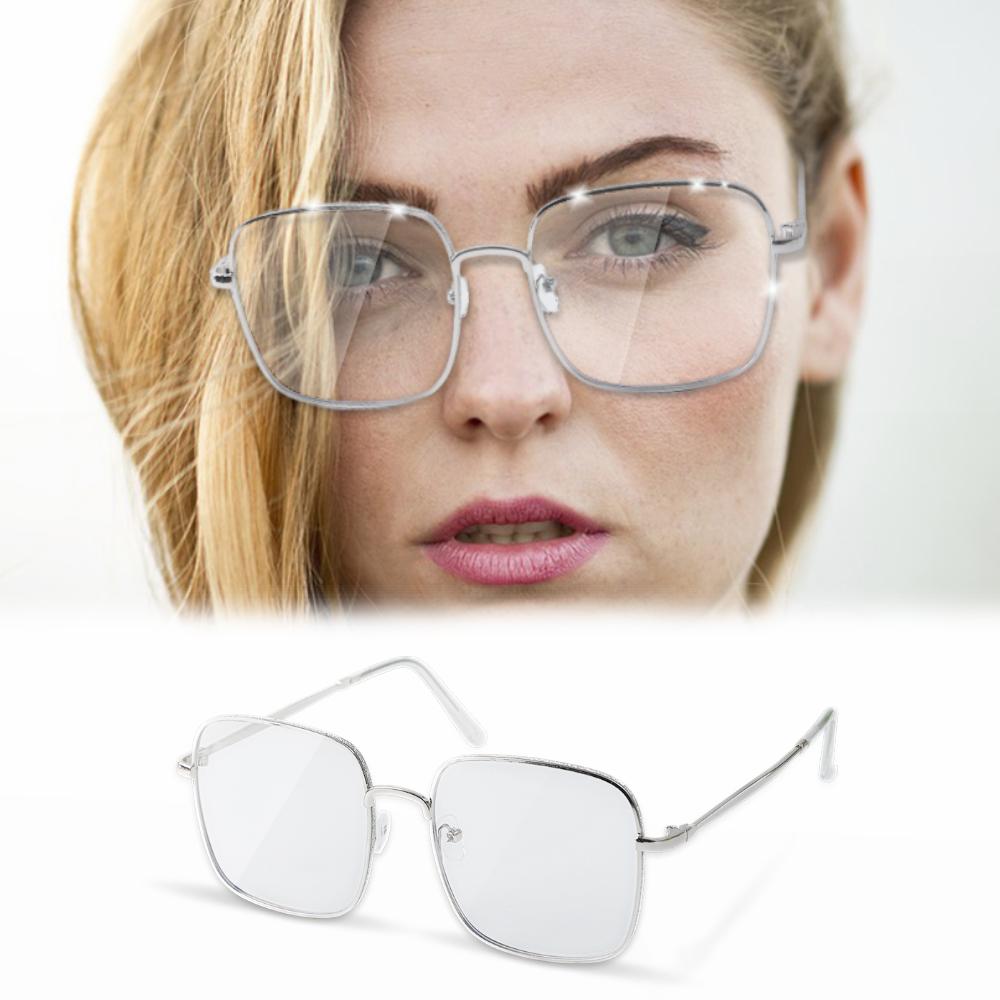 Ladies Fashion Glitter Frame Glasses