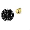 Acrylic Clock Sculpture Modern Minimalist Art Ceramic Figurine Decorative Ornament for Indoor