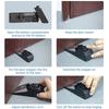 120db Wireless Door Stop Stopper Alarm Block Blocking System Door Blocking Device Home Travel Mini Anti-theft Wedge Shaped