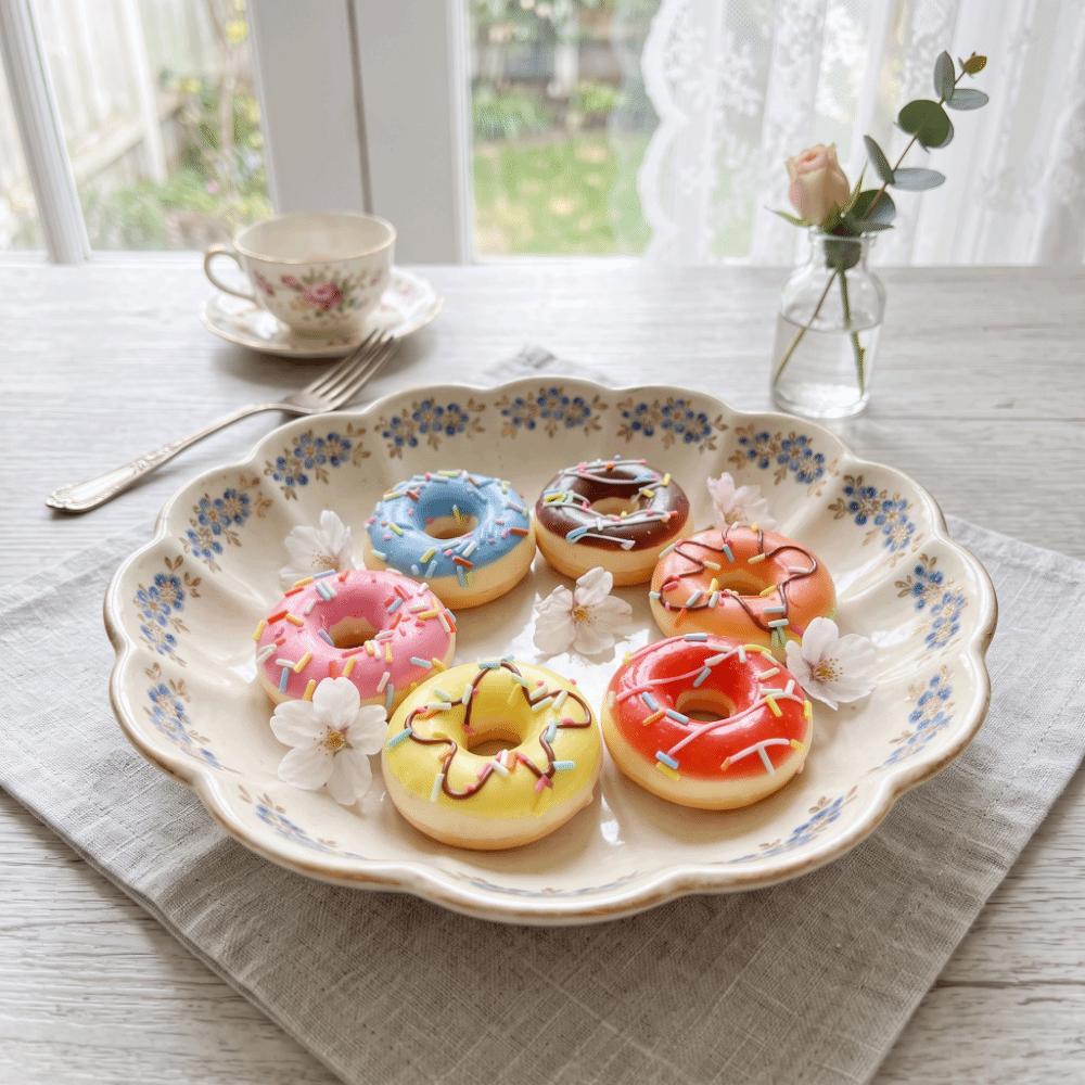 Soft Artificial Donut Bread Squeeze Toy PU Donut Donut Squishy Toy  Party Decoration