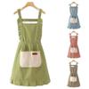 Nytt Justerbart Förkläde Oljeavvisande Ärmlöst Köksförkläde med Fickor Kan Torka Händerna Matlagningsförkläde Grill Restaurang