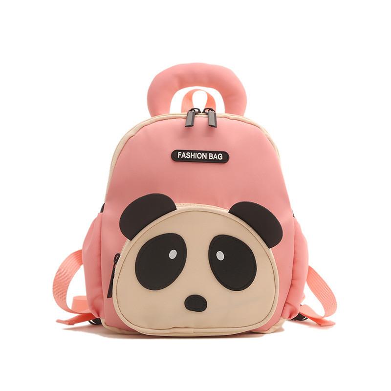Panda Letter Shaped Backpack Childrens Cartoon Bag Detachable Strap Shoulder