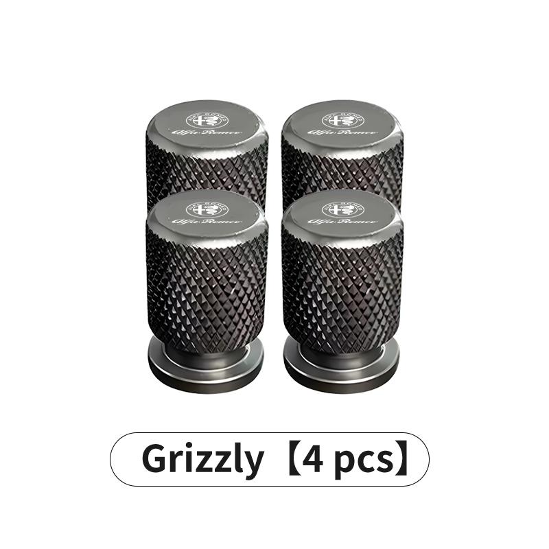 WTOM1 For Alfa Romeo 4PCS Aluminum Car Wheel Tire Valve Cap Cover Airdust Waterproof Giulietta 940 2010-2014 2015 2016 2017
