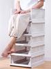5 Pack Folding Closet Organizers Storage Box, Stackable Plastic Storage Basket, Closet Organizers and Storage Drawer Shelf Stora