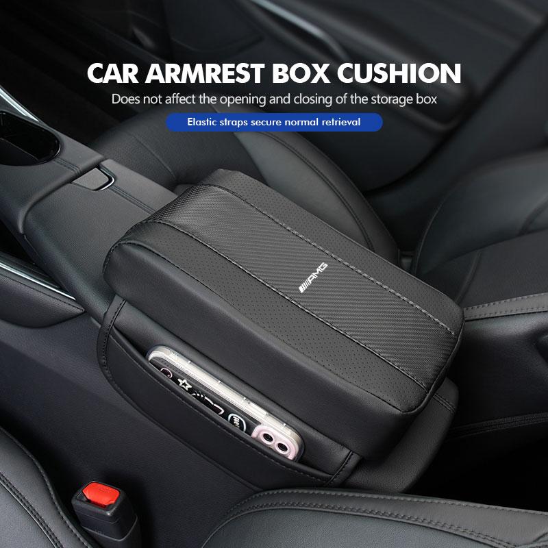 BLZ3 Car Armrest Box Cushion Center Console Elbow Support Storage Box For Mercedes Benz AMG A B C E S G Class A180 CLK CLA GLE GLC