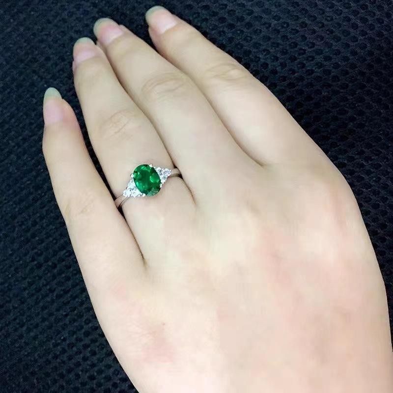 925 Sterling Silve Gorgeous Shiny Green Zircon Stone Ring for Women Engagement Wedding Luxury High Quality Fine Jewelry