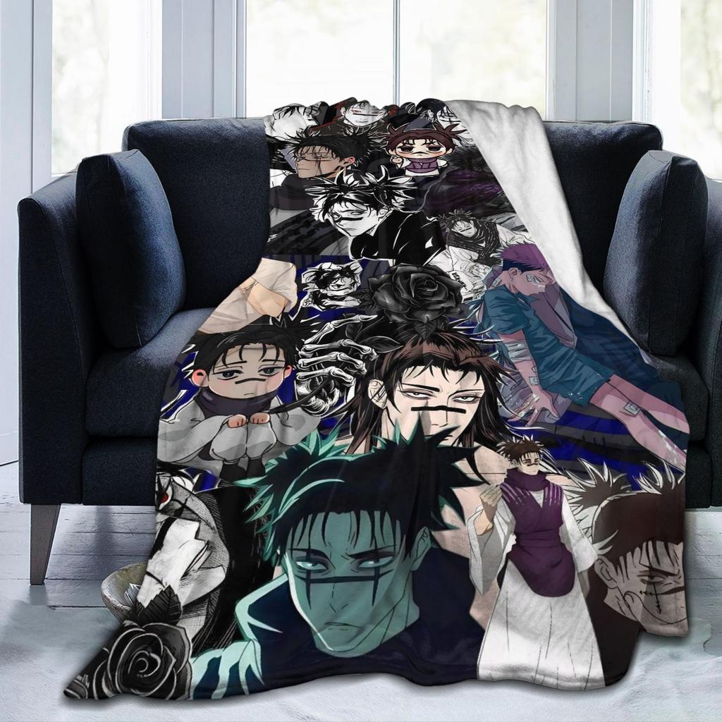 Choso Flannel Throw Blankets Kaisens Anime Blankets for Bed Couch Super Soft Bedding Throws