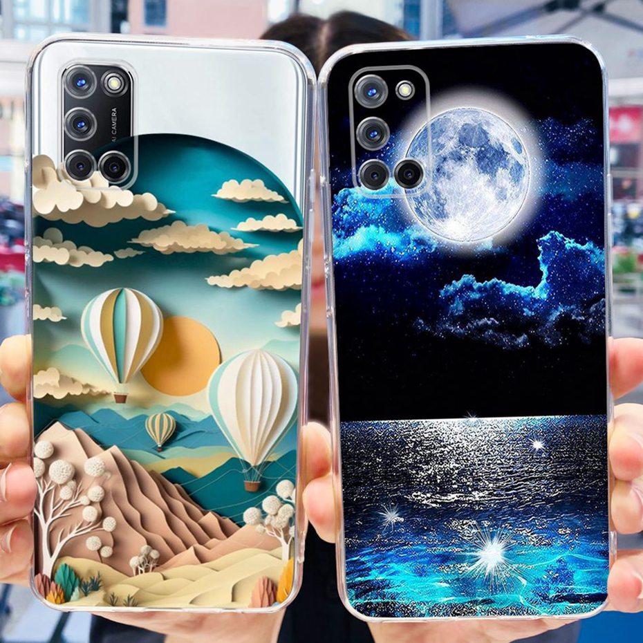 Fashion Pattern Case For OPPO A52 A72 A92 Soft Silicone TPU Back Cover For OPPO A92 4G A72 A52 Phone Cases
