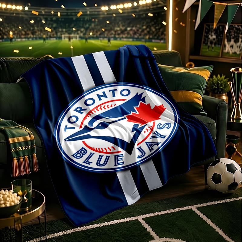 Κουβέρτα με Λογότυπο Blue Jays Ελαφριά Φανελένια Κουβέρτα Κρεβατιού Ιδανική για Ταξίδια, Κάμπινγκ, Σαλόνια, Γραφεία, Καναπέδες, Δώρο Χριστουγέννων για Φανατικούς