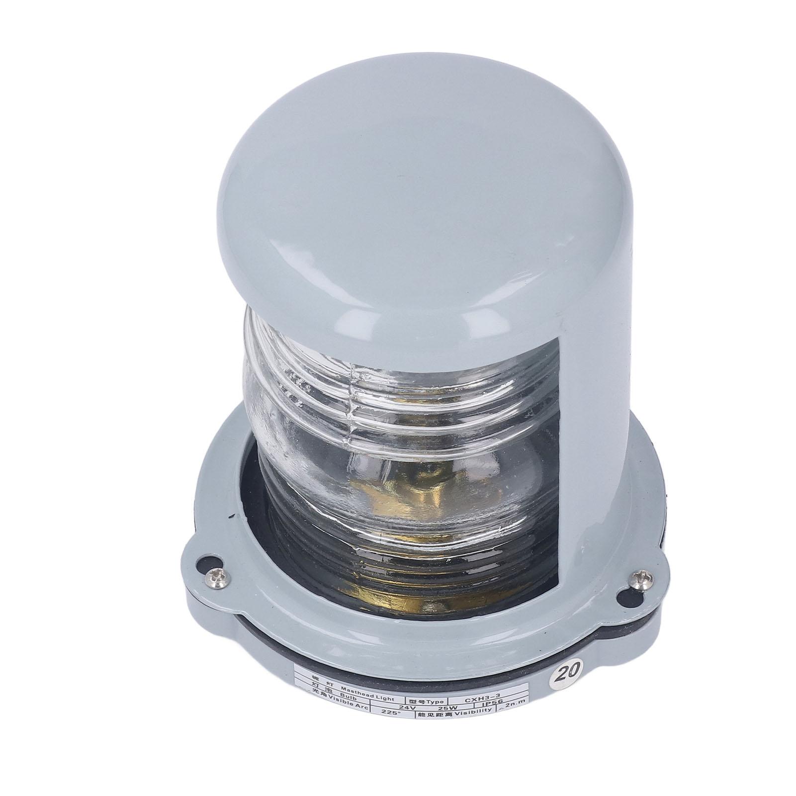 

Навигационный огонь белый водонепроницаемый морской лодочный кормовой огонь 225 градусов сигнальный мачтовый огонь для лодки 12м 24В