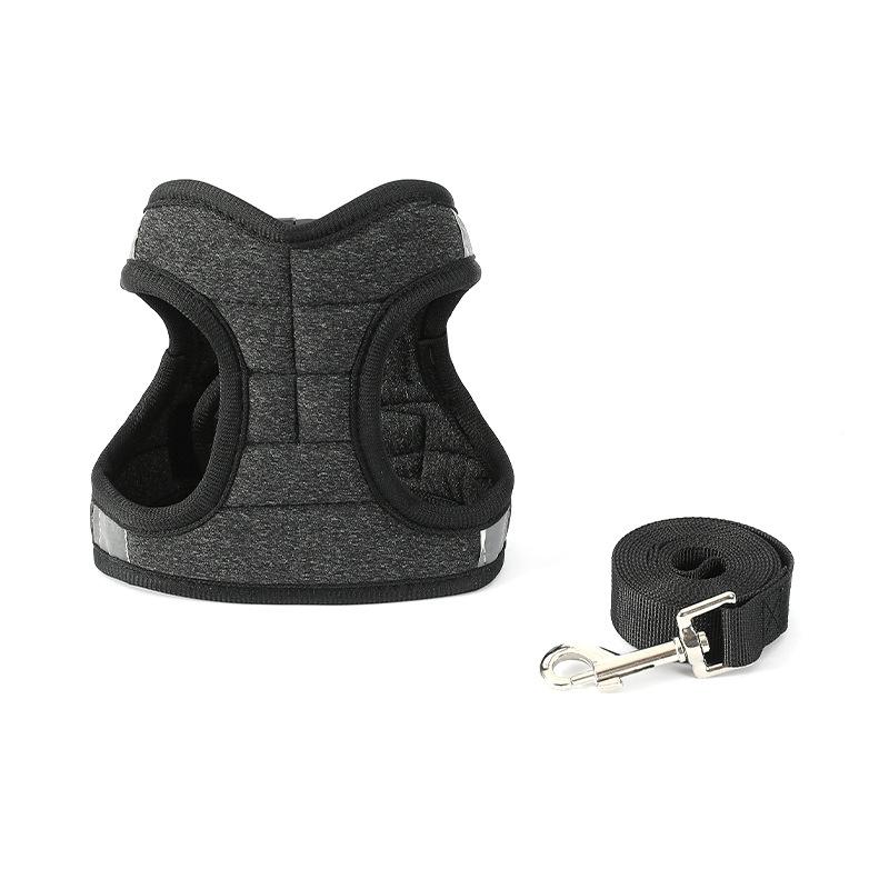 

Собачий бронежилет Тип Нагрудный ремень Поводок Кошка Маленькая собака Выгул собаки Цепь Веревка Домашнее животное Веревка Выход L（4.5-7kg） чёрный