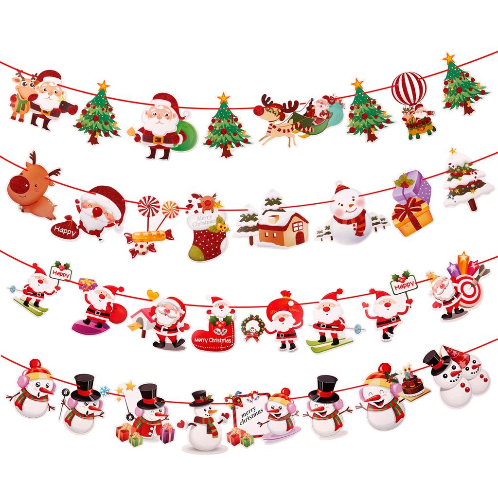 Christmas Banner 2025 Merry Christmas Decorations for Home Garland Santa Claus Navidad Natal Xmas Gift Noel Decor New Year 2025