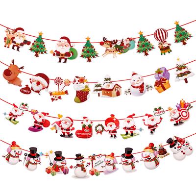 Weihnachtsbanner 2025 Frohe Weihnachten Dekorationen für Zuhause Girlande Weihnachtsmann Navidad Natal Xmas Geschenk Noel Deko Neujahr 2025