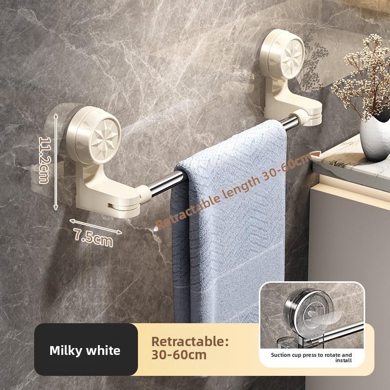 

Телескопическая вешалка для полотенец на присоске для ванной комнаты без отверстий чёрный