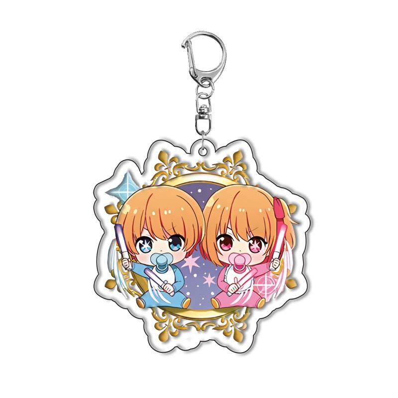 

OSHI NO KO Hoshino Rubii Anime Acrylic Keychain Lovely Bag Charms Pendant Gift Fun Key Chain Cute Souvenir Creative Kingring 6 cm
