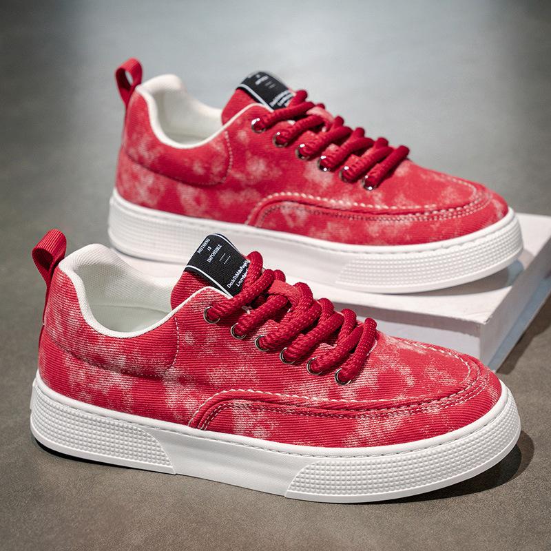 2025 Autumn Men's Trendy Canvas Shoes - Comfortable, Non-Slip, Wear-Resistant, and Breathable.