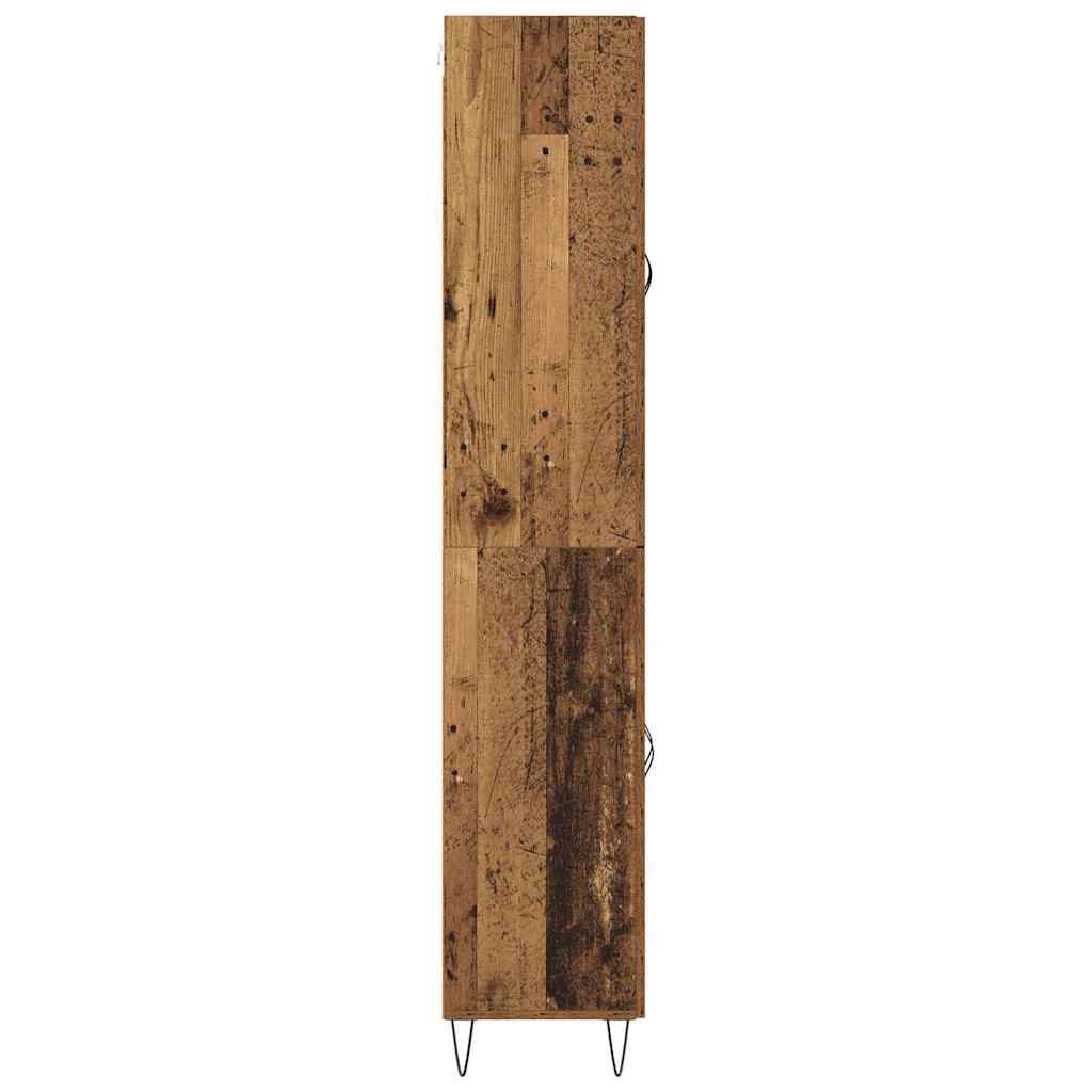 Highboard Reclaimed Wood Look 69.5 x 34 x 180 cm Particleboard