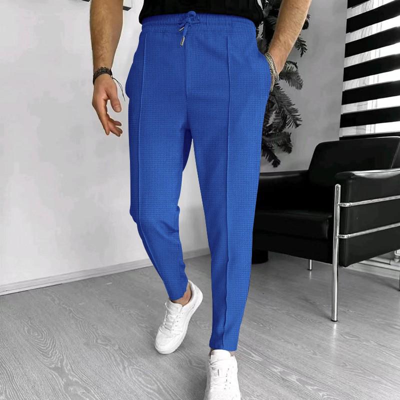 2024 Men's Waffle Knit Casual Sports Pants