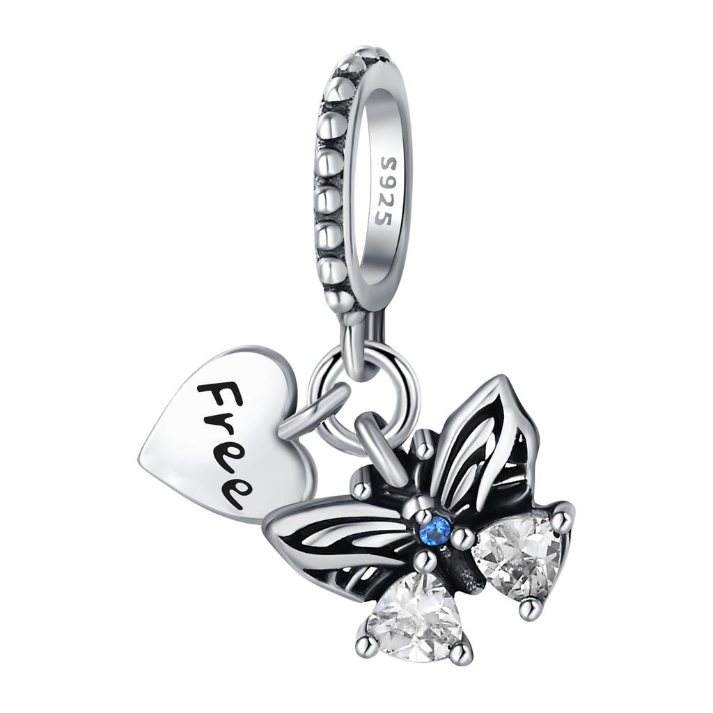 Copper Colorful Butterfly Dragonfly Series Pendant Charms Beads Fit Original Wear Birthday Diy Jewelry Gifts