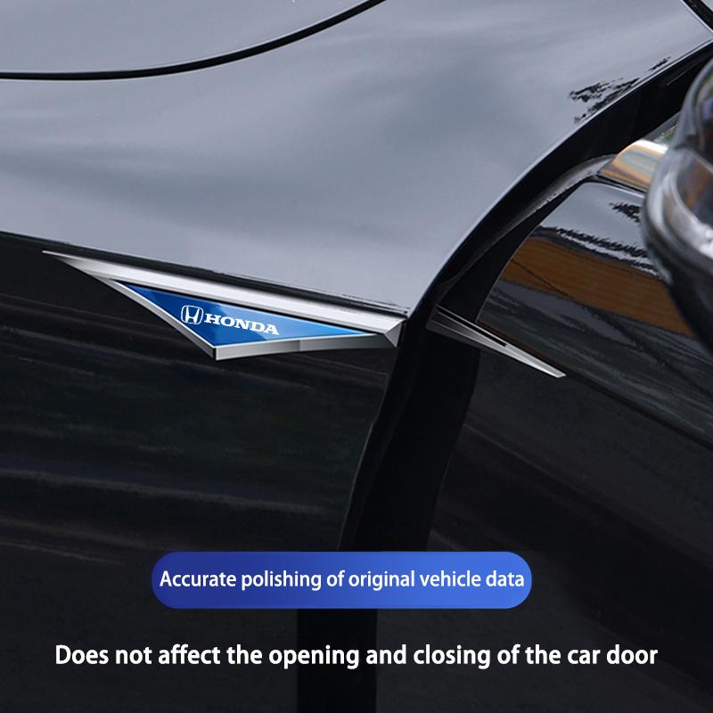 BXK3 2pcs for Honda Civci FIT CRV Accord Jazz HRV Dio Stepwgn Prelude Insight Odyssey 3d alloy car stickers car accsesories accessory