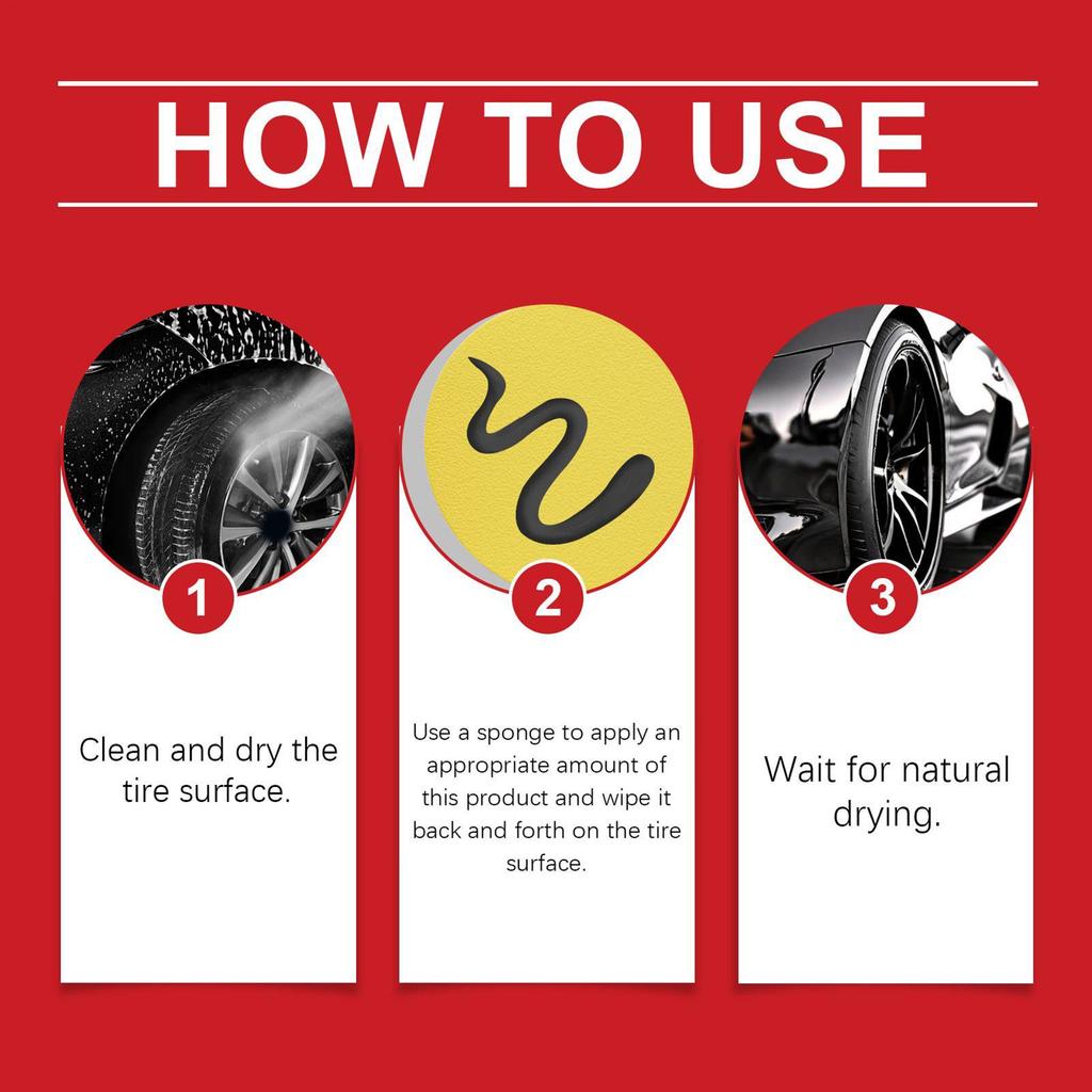 Wheel Shine For Car Tires Auto Tire Cleaning Polishing Product Automotive Wheel Protectant For Trucks Sedans RVs SUVs Collectors