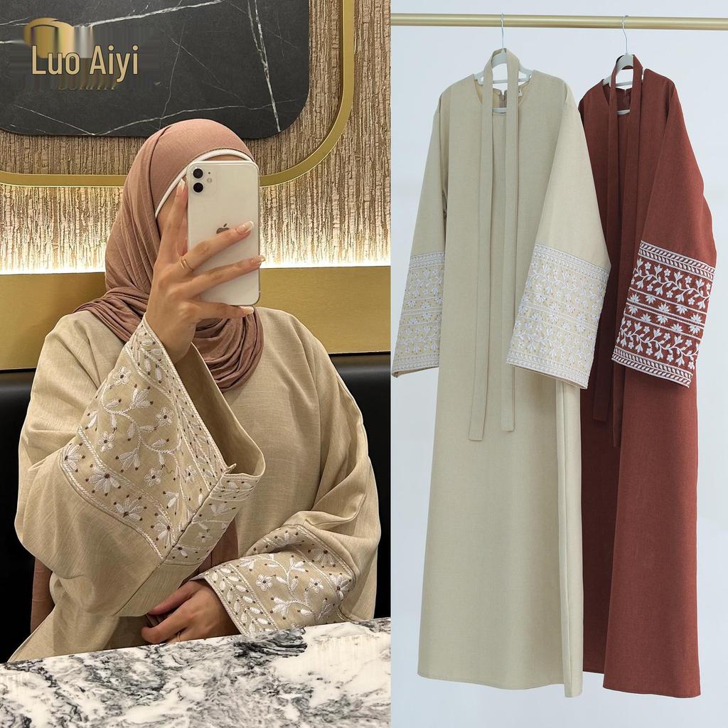 Elegantes besticktes Kleid Robe LR735 - Loriya2024 Dubai, Kollektion Naher Osten & Türkei