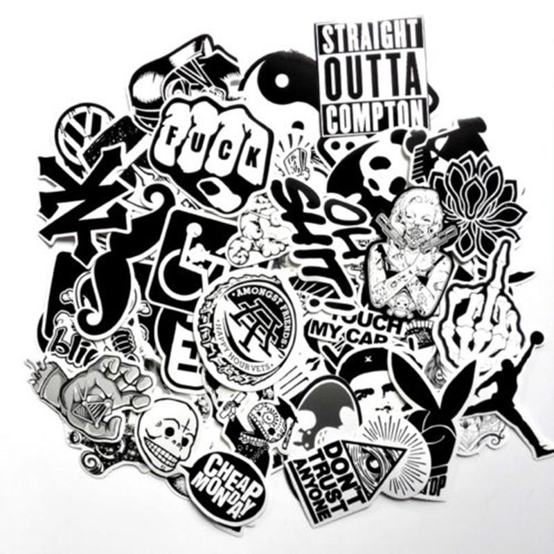 Skateboard Sticker Set 60 Stück Skateboard Vinyl Aufkleber Skate Graffiti Laptop Auto LS