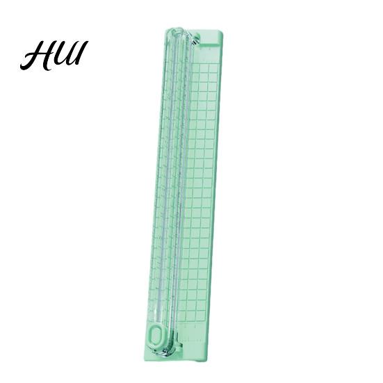 Home Use Trimmer A3 Paper Straight Small Slide Cutting Tool Portable Bias-free Slicer for Craft Scrapbook Photo Cardstock Label Card Sharp зелёный