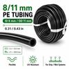 Black PE Drip Irrigation Pipe 10/20/30/50M Garden Watering Hose Micro Tube 3/5 4/7 8/11 9/12mm 1/4'' 3/8'' Sprinkler System