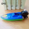 Plastic Wind-up Speed Boat Motorboat Kids Children Summer Water Sports Bath Toy
