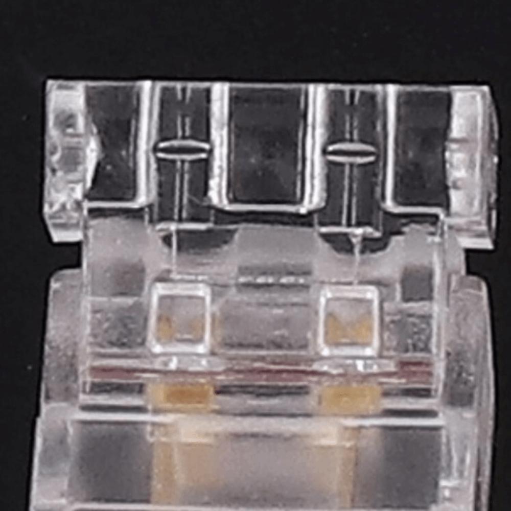10pcs 2Pin LED Strip Connector Transparent Strip To Wire Connector  For School