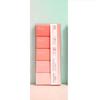 5pcs Pure Gradient Color Erasers Set Less-dust for Pencil Cleaning Stationery School Exam A7611