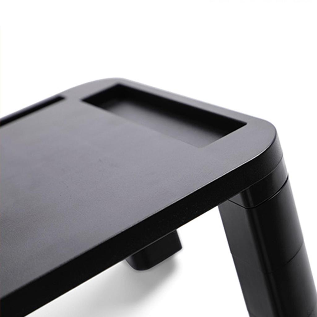 Computer Monitor Stand Riser with Phone and Pen Slot 3 Height Adjustable Ergonomic Save Space