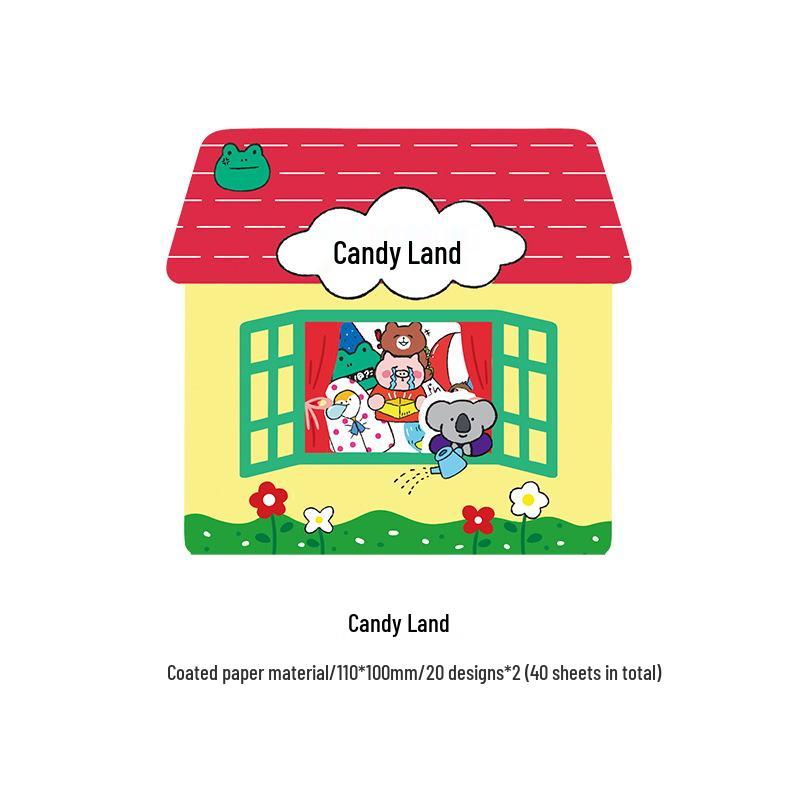 

Счастливые мультяшные стикеры для сообщений: Смешные украшения для дневника своими руками - 40 штук, 4 стиля