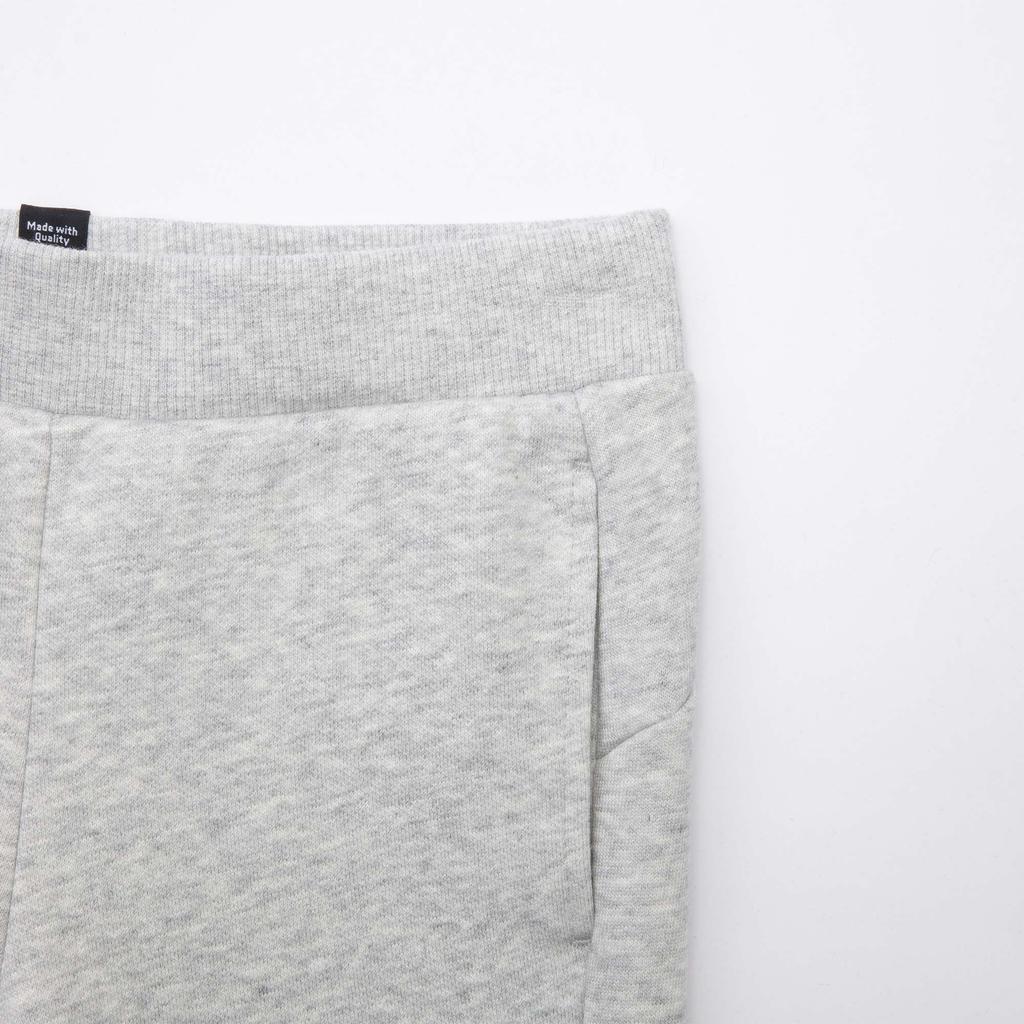 PUMA Letter Print Fleece Lined Sports Comfortable Casual Pants Kids' Bottom All Kids' Light Mixed Gray 847592-02