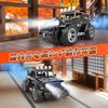 Scale RC Jeep RC Car with Spray 70 Minutes of LED Perfect Gift for Kindergarten Entrance and Elementary School Students 1/16 Off-Road Function,