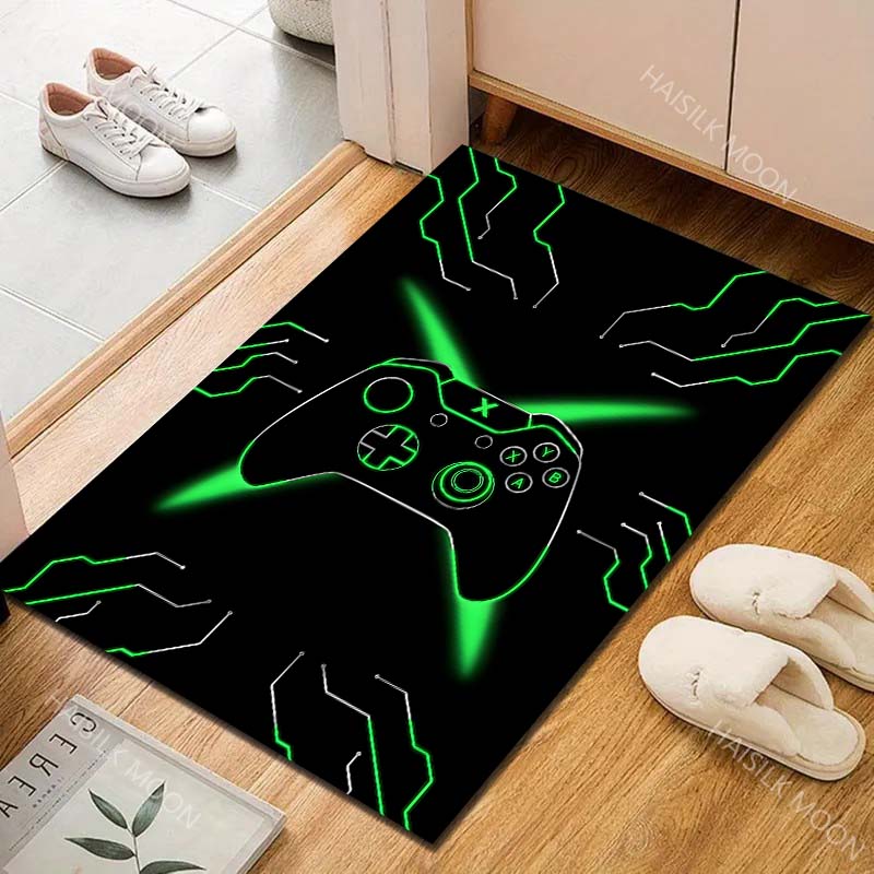 Multiple Sizes Gamepad with Circuit Pattern Carpet for Living Room Bedroom Sofa Home Decor Rus Non-slip Floor Mat Luxury Gift