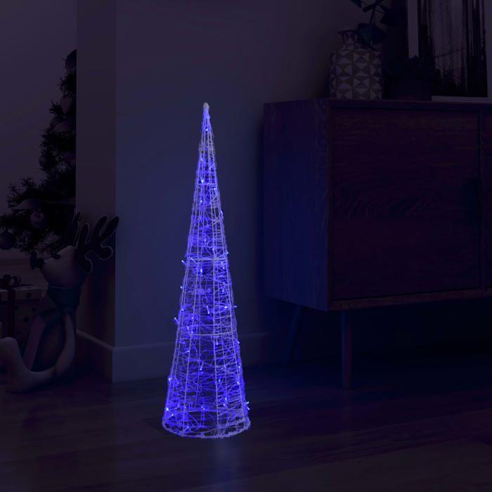 VidaXL Cône Lumineux Décoratif Pyramide à LED Décoration de Noël Ornement de Vacances Jardin Patio Extérieur Salon Chambre 329803