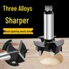 35mm Depth-Stop Hinge Hole Saw with Three-Flute Drill Bit for Woodworking and Cabinet Doors