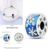 Cat Butterfly Daisy CZ Pave Clip Charm Bead Components Positioning Buckle Copper Metal Silicone Spacer Bead Components Compatible With Authentic