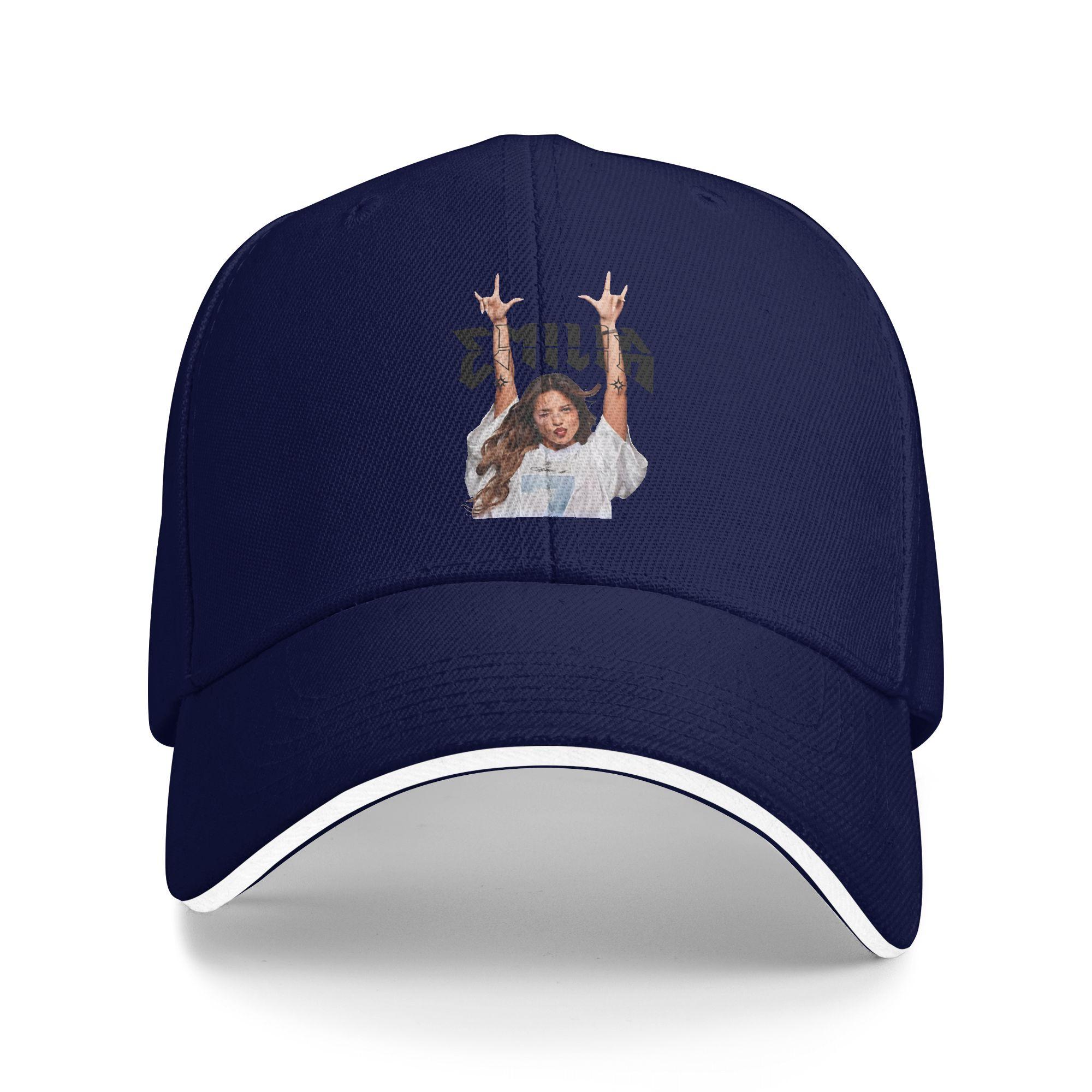 

Summer E-Emilia M-Mernes Baseball Cap Spanish Running Street Style Design Sun Trucker Hat Couple Women Sun-Proof Baseball Caps as picture