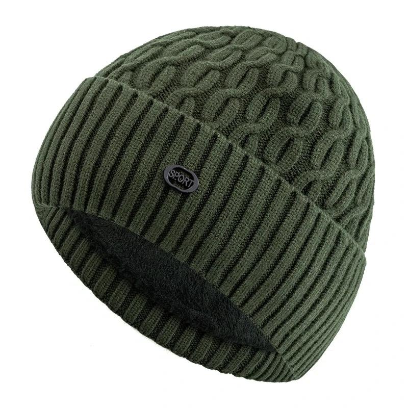 New Style Unisex Dandy Cap Stylish Soft Beanie Hats Winter Hat Fur Lined Warm Cap For Men Women Thicken Ski Sports Knitted Hat